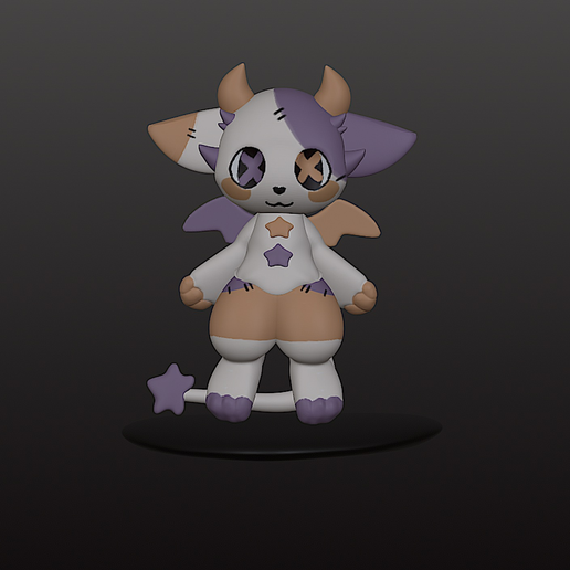 Demon Cat 3D model