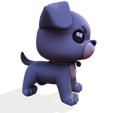 008.png Low-Poly Pup - Personnage de chien mignon pour le rigging et l'impression 3D