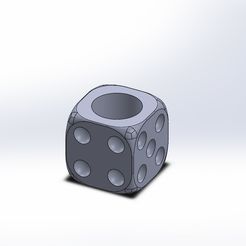 dice.JPG STL file Dice planter mold・3D printer model to download