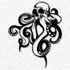 project_20230506_0154245-01.png Wickid Octopus wall art skull octopus wall decor 2d art