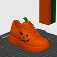 pumpkin-shoe5.png Pumpkin Sneaker Keychain | Halloween 3D Printable STL
