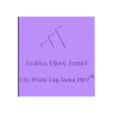 Placa.stl GOLDEN GLOVE FIFA WORLD CUP QATAR 2022 - DIBU MARTINEZ