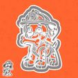 35-2.jpg PAW Patrol cookie cutters - Marshall (with a bone in his mouth) (style 3)