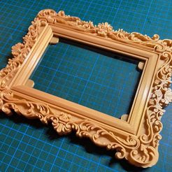 photo1644865164.jpeg STL file Baroque Picture Frame 4x6" (10x15cm)・3D printing design to download, Shpooople