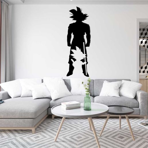 ideas-de-decoracion-de-salas-modernas-silueta-goku-2.jpg Goku silhouette 2