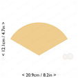1-3_of_pie~4.75in-cm-inch-cookie.png Slice (1∕3) of Pie Cookie Cutter 4.75in / 12.1cm
