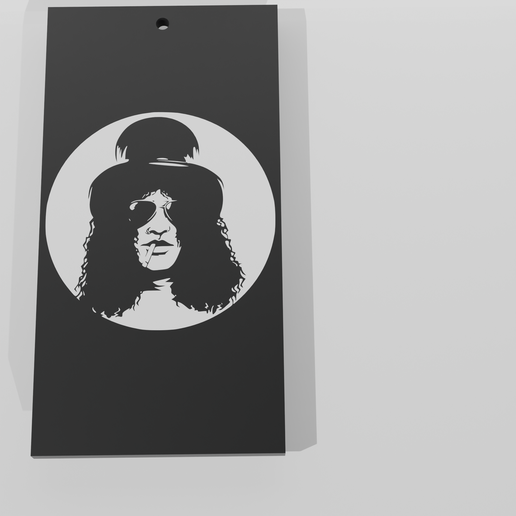 Slash Decor - Decor Keychain Multicolor 3D model