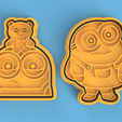 minions-render.png Minion cookie cutters / minion cookie cutters
