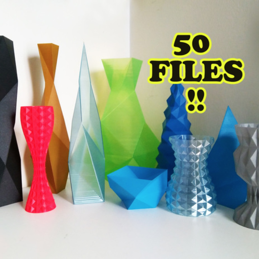 Vasemania: Low poly vases 3D model