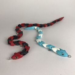e9e26ddd7fa232cfaedbccd9dc84f737_display_large.JPG Archivo STL gratis Señuelo de pesca para Lubina - señuelo serpiente (2 colores)・Objeto de impresión 3D para descargar