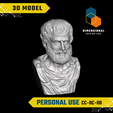 Aristotle-Personal.png 3D Model of Aristotle - High-Quality STL File for 3D Printing (PERSONAL USE)