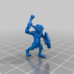 GoblinWarriorB.png Archivo STL gratis Guerrero Goblin B・Diseño de impresora 3D para descargar