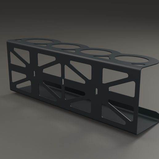 Plans support mural 4 bombes aérosol – DXF STEP PDF – Découpe laser