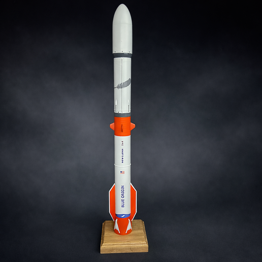 🆕 Blue Origin New Glenn 9x4 1:350 Scale Model - Heavy Lift Rocket