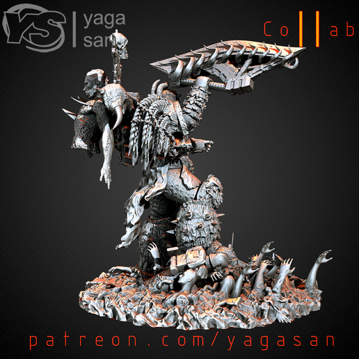 3.png Download STL file Khorne Warrior • 3D printing object, yagasan