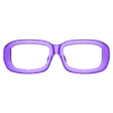 Adam's Glasses v57_Frame.obj Designers Spec-eyewears-DESIGN 05 -DETACHABLE/EXCHANGE FRAME & WING -INTERCHANGEABLE - 3D PRINT