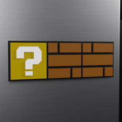 render_001.png Файл STL 3 КАРТИНКИ - MARIO BROS - МАГНИТЫ НА ХОЛОДИЛЬНИК・Дизайн 3D-печати для загрузки3D