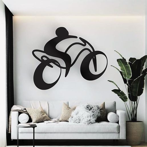 Easy_Rider.jpg Free STL file Easy Rider Motorcycle 2D WallArt・3D print design to download, D-Four-E