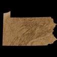 2.png Topographic Map of Pennsylvania – 3D Terrain