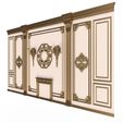 1-White-15.jpg Boiserie Classic Wall with Mouldings 03 White