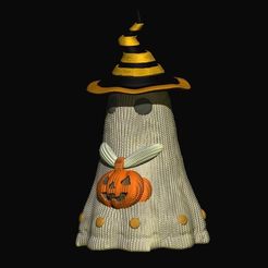 BPR_Render2.jpg Archivo STL Fantasma de calabaza de Halloween de ganchillo・Modelo imprimible en 3D para descargar