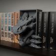 4d.jpg Dragon Head Book nook, Bookshelf Decoration - Fantasy Bookend with Optional Paw Add-On