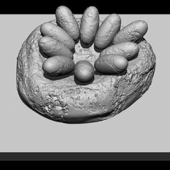 3-EGG.jpg 3D-Datei Dinosauriernest mit Eiern・Modell zum Herunterladen und 3D-Drucken