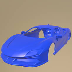 d05_013.png Archivo STL CARROCERIA IMPRIMIBLE Ferrari SF90 Stradale 2021・Plan para descargar y imprimir en 3D