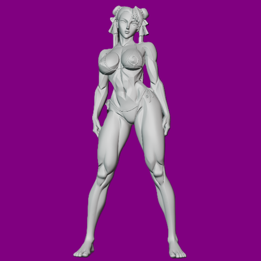 Chun-Li Traje de baño - Street Fighter 3D model