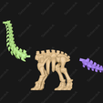 DD.png Niedlicher Apatosaurus Skelett STL