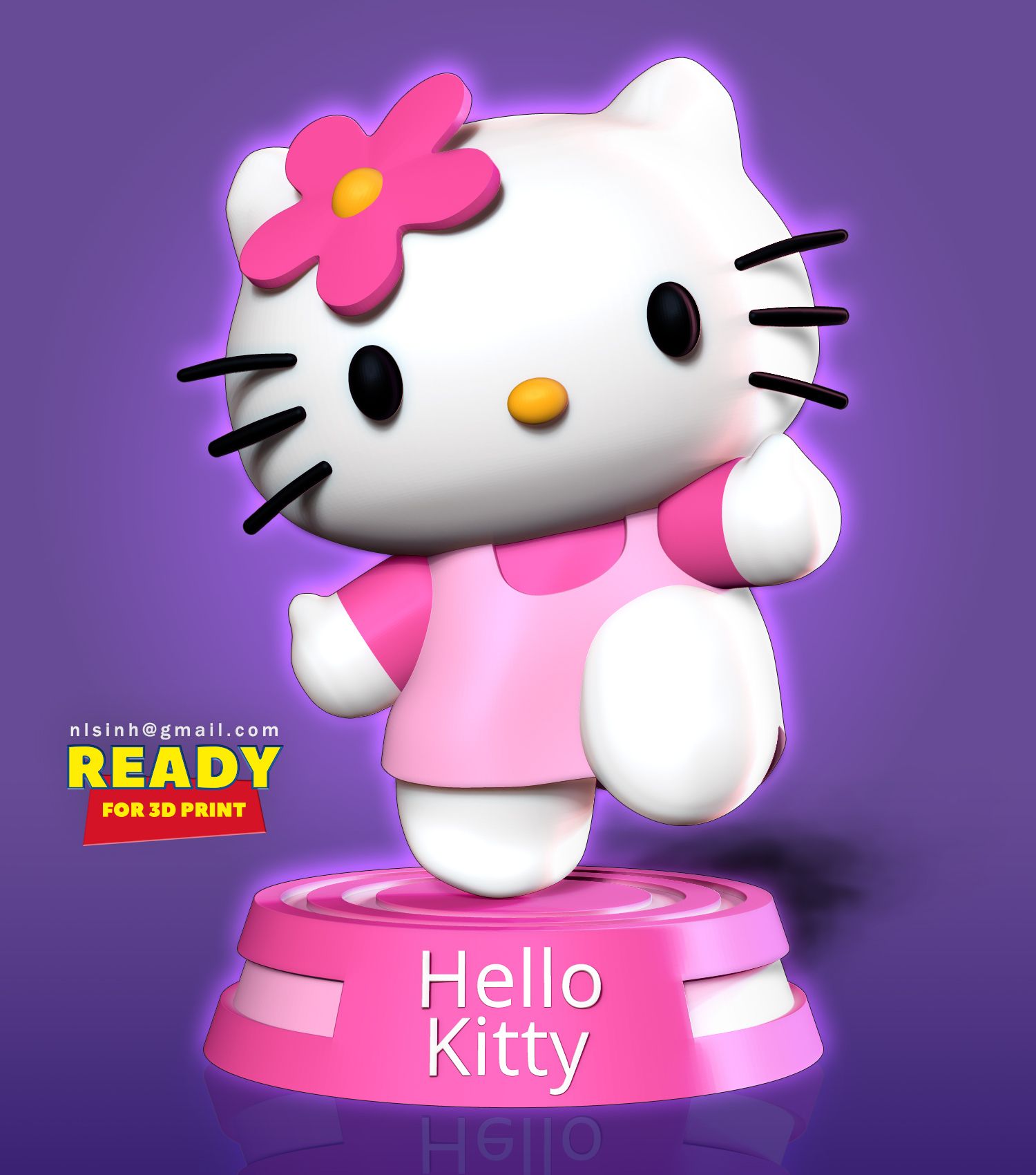 download file hello kitty 3d printable template cults