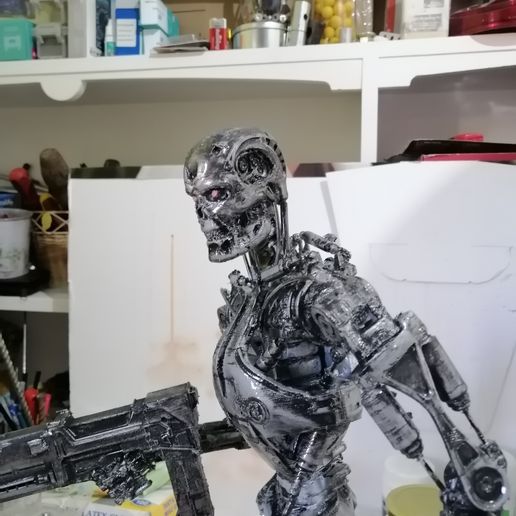 Terminator T-800 Endoskelett Rekvizit 3D-Druck Modell