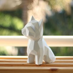 Dudecor-Westie-Branco-01.jpg STL file Westie Dog Geometric・3D printing design to download