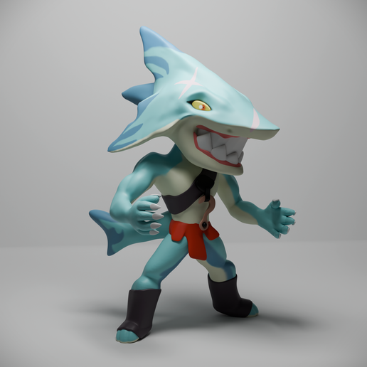 🦈 Mako The Shark - brawlhalla・ 3D File for 3D printing・Cults