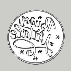 Buon-Natale.png Datei STL Buon Natale Keksstempel geprägt Tortendekoration Kuchendesign weihnachtlich・Modell für 3D-Druck zum herunterladen