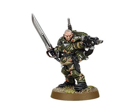 Canadian seargent in heroic pose