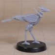 Secretary-Bird-Clockwork-Artificer-Robot-Miniature-3D-Printed-Side.jpg Clockwork Robot Bird Miniature Artificer Construct Model for Tabletop Games
