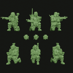 Heavy-Weapon-team.png Бесплатный 3D файл Операторы тяжелого вооружения Scab・3D-печатный дизайн для скачивания