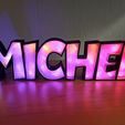 IMG_20220410_135520.jpg Lámpara LED con nombre - Nombre Michel