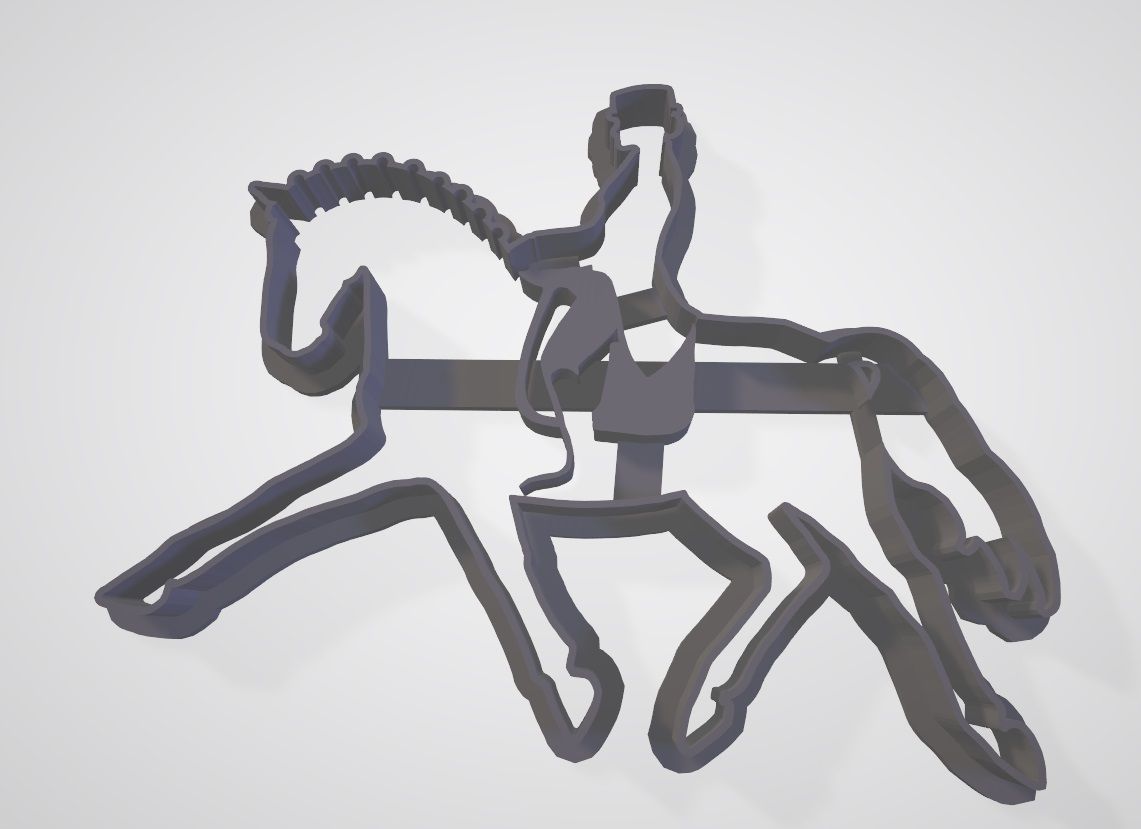kun 5.jpg Download STL file Horse Cookie Cutter set • 3D printable model, Indibles