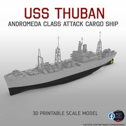 thuban.jpg USS THUBAN AKA-19 Andromeda class WW2 attack cargo ship print ready model