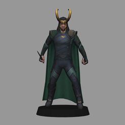 01.jpg Loki - Thor Ragnarok low poly 3d print