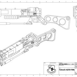 AER9_Drawing.jpg Fallout 3 - AER9 Laser Rifle STL Files