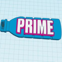 p-model.jpg STL file PRIME HYDRATION Drink - Keyring / Keychain・3D print model to download