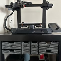 Tiroirs d'imprimante pour table basse Ikea