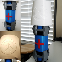 Capture d’écran 2018-03-26 à 17.08.36.png Free STL file Overwatch Health Pack Lamp・3D printing design to download, stensethjeremy