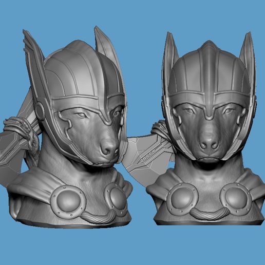 zzz.jpg Lazy Heroes (Terrier, Thor ) - figura, Juguete, Contenedor [Color ready]