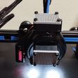 Ender 3, 3 V2, 3 pro, 3 max, двойной 40-мм осевой вентилятор hot end duct / fang. CR-10, прямой привод Micro Swiss и совместимость с боуденом. Для печати не требуется поддержка