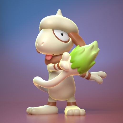 High Quality Smeargle Miniature - 3D Printable STL Model For Tabletop Gaming and Display 3D model preview