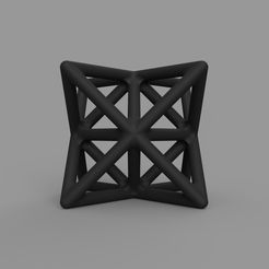 Render-01.jpg Файл STL Knick Knacks 063C (Cube Star) | 55 X 55 X 55MM・3D-печатная модель для загрузки, PrintingSupports